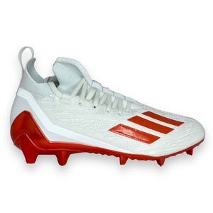 Adidas Adizero 2022 Primeknit Football Cleats White Orange HP8742 Size 9.5